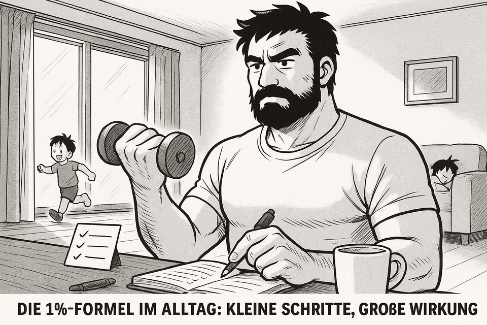 Vater mit vielen kleinen Routinen