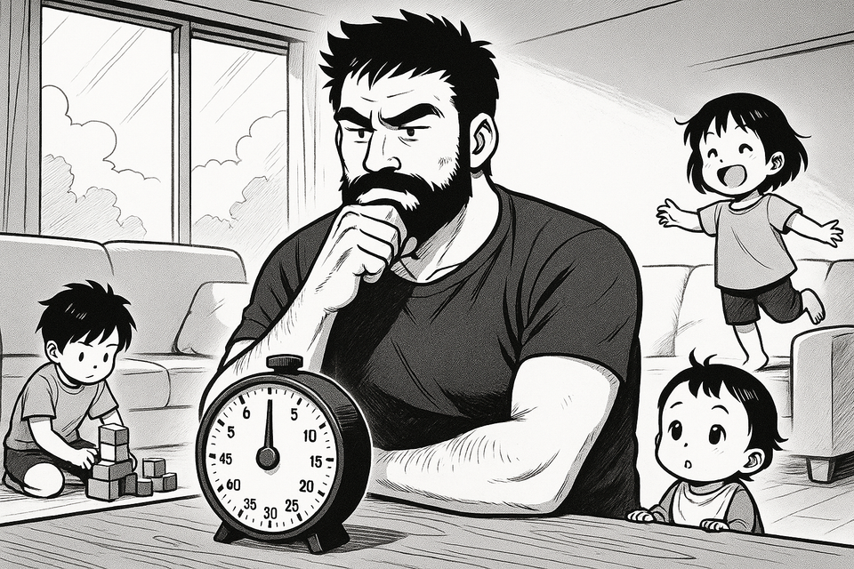 Pomodoro für Papas: So bleibst du produktiv bei 3 Kindern